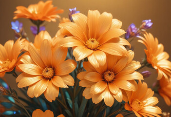 beautiful flowers photo generative ai