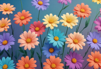 beautiful flowers photo generative ai