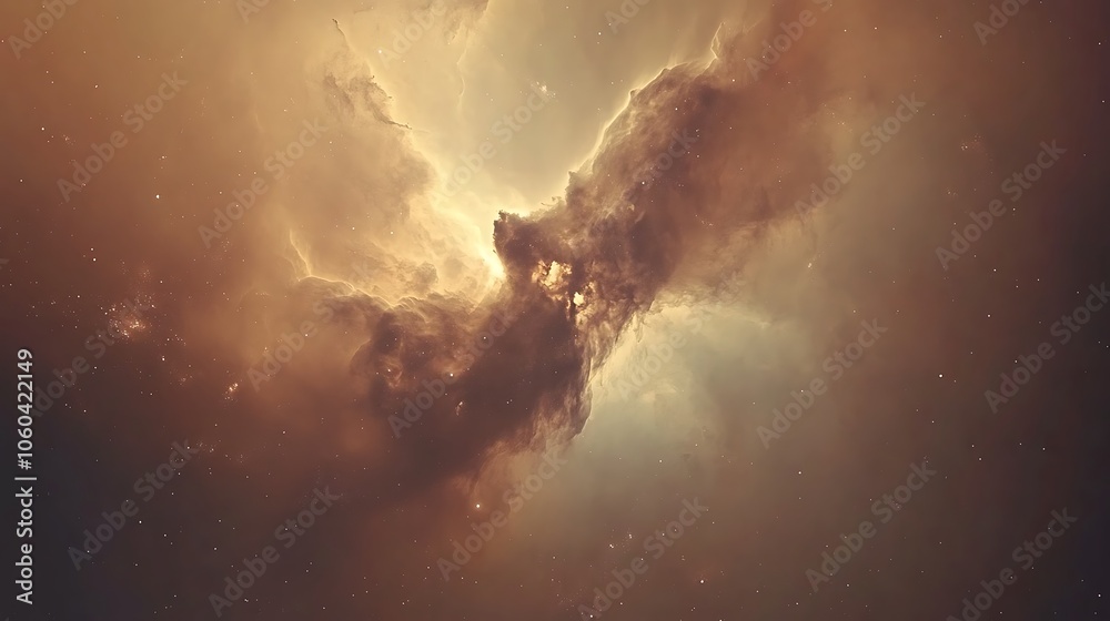 Poster space nebula plain textured background for web design and copy