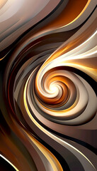 Obraz premium Swirling abstract design in warm tones showcasing movement and flow