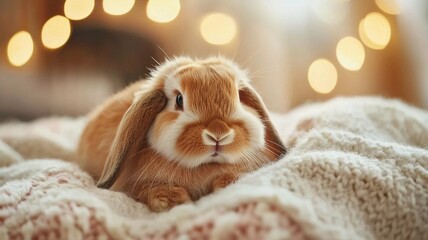 rabbit on the bed