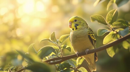 yellow and green parrot
