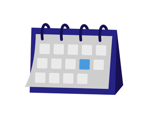 Calendar. Simple vector color illustration.