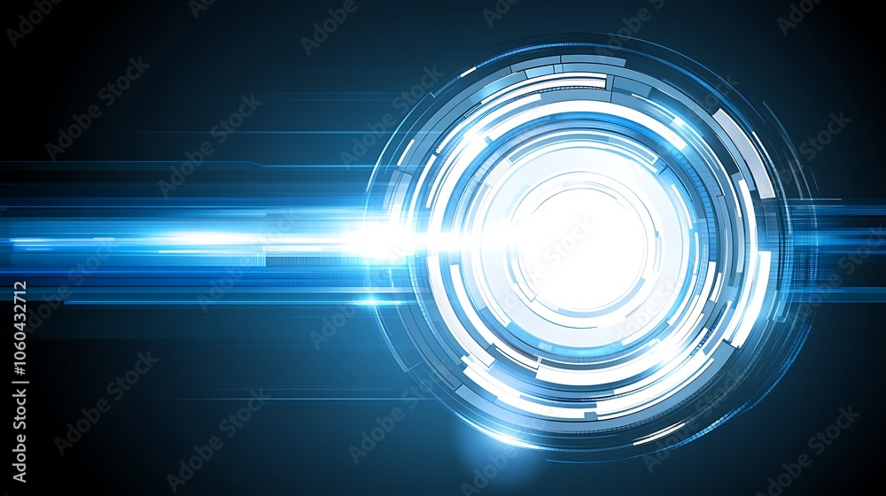 Poster abstract technology background with bright circle plain textured background for web design and copy