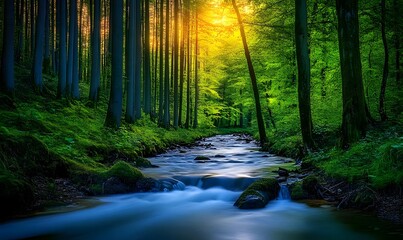 stream in the forest