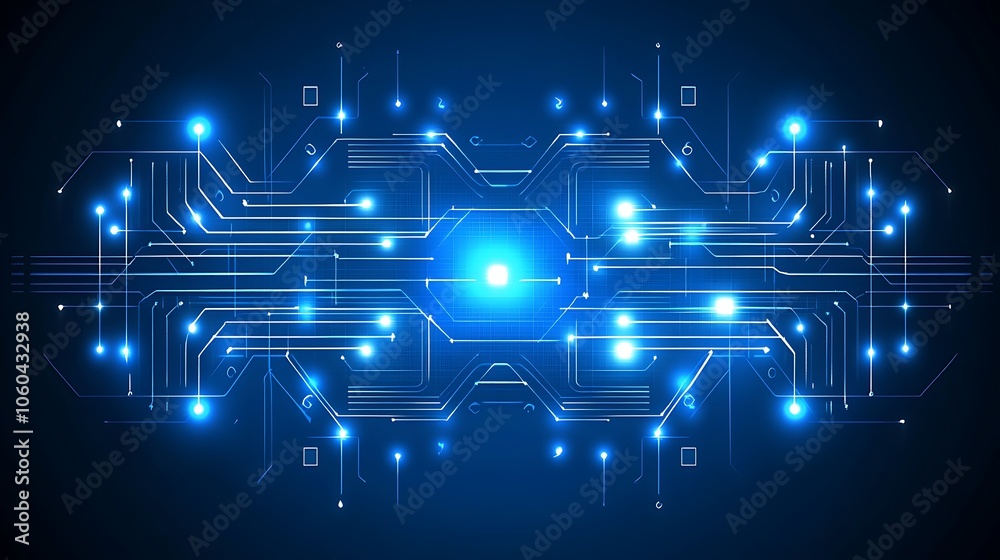 Poster circuit board background blank background with copy space for design projects