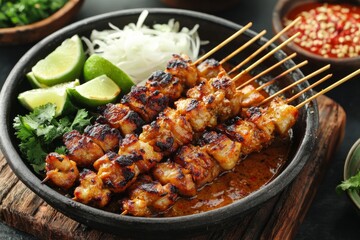 Indonesian Satay Food Menu created with Generative AI