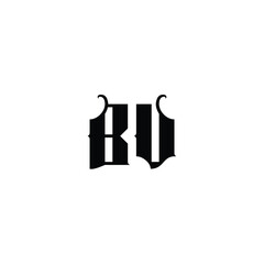 BV monogram logo design letter text name symbol monochrome logotype alphabet character simple logo