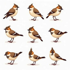 collection of birds vector realistic 