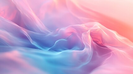 Fototapeta premium mesmerizing 4K background featuring a smooth blend of pastel colors transitioning seamlessly from soft pinks to gentle blues,