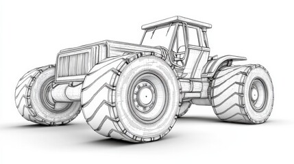 Obraz premium Kid-Friendly Roller Truck Illustration for Children