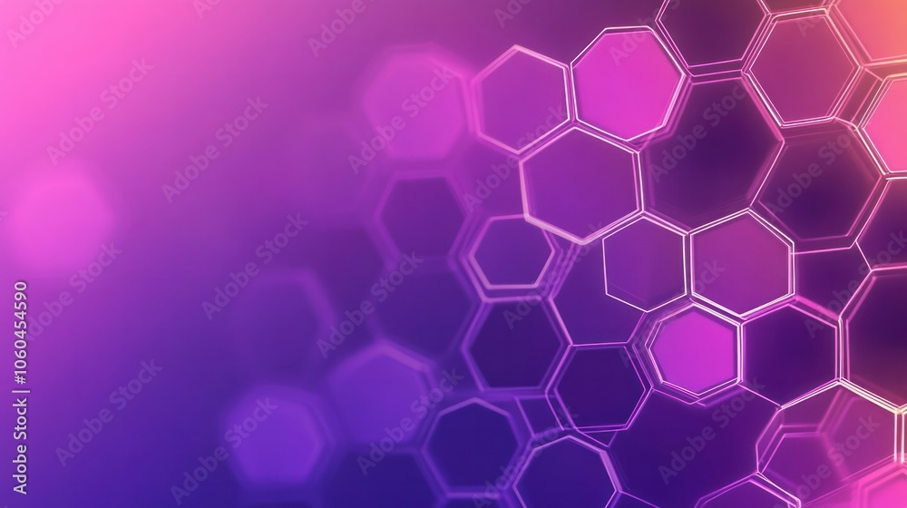 Poster a hexagonal grid pattern, featuring a monochromatic color scheme of light and dark greys on a white 