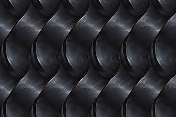 A black and white image of a wavy line