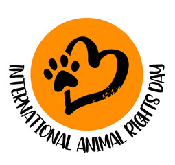 International Animal Rights Day. Observed each year during December Animal Rights protection concept. For banner, Holiday, poster, card, logo and background design