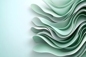 Soft Gradient Background with Smooth Shades of Green