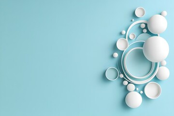 Soft Blue Gradient Background with Minimalistic Design