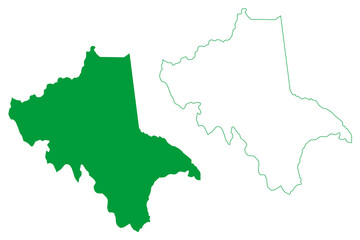 Lajedao municipality (Bahia state, Municipalities of Brazil, Federative Republic of Brazil) map vector illustration, scribble sketch Lajedao map