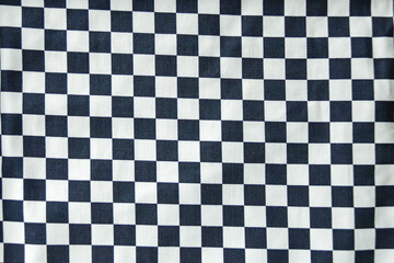 白と黒の市松模様（ファブリック）