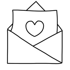 envelope with hearts