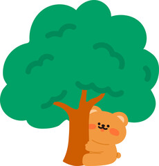 자연 사랑 곰돌이