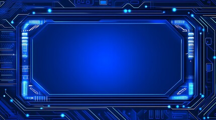 Fototapeta premium Blue Circuit Board Background Soft Pastel Background for Graphic Design Templates