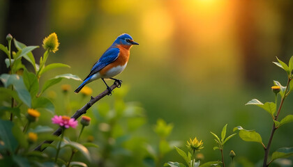 Obraz premium bird on a branch