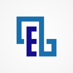 Letter E Infinity Logo. Monogram Letter E with infinity icon combination. suitable for brand and companys logo design. vector illustration