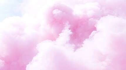 Fototapeta premium Pastel Pink and White Clouds Soft Pastel Background for Graphic Design Templates