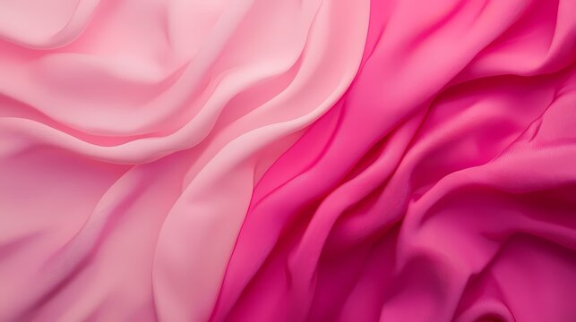 The image is a close-up of a pink and magenta swirled fabric.