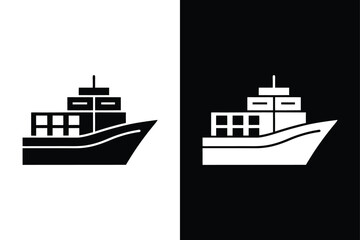 Obraz premium Ferry icon vector from public transport collection. Ferry icon with white background vector stock illustration.