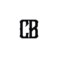 CB monogram logo design letter text name symbol monochrome logotype alphabet character simple logo
