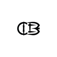 CB monogram logo design letter text name symbol monochrome logotype alphabet character simple logo