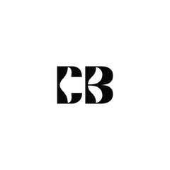 CB monogram logo design letter text name symbol monochrome logotype alphabet character simple logo