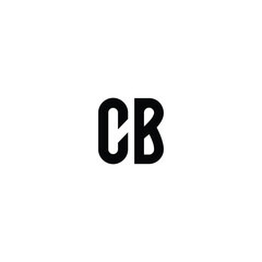 CB monogram logo design letter text name symbol monochrome logotype alphabet character simple logo