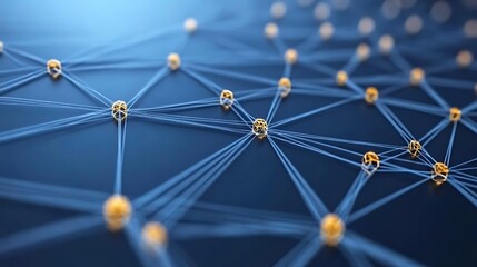 Abstract Network Connection Simple Neutral Background with Free Space for Design