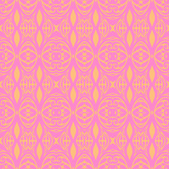  Pink Peony and Orange Blossom Harmony Seamless pattern