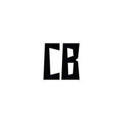 CB monogram logo design letter text name symbol monochrome logotype alphabet character simple logo