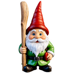 Obraz premium Charming Collection of Garden Gnomes Isolated on White Background Perfect for Outdoor Decor and Artistic Themes