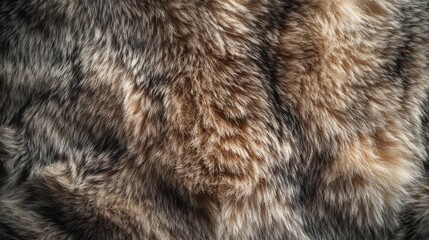 Close-up of soft fur, possibly from a cat or dog. The image showcases the texture and intricate details of real animal fur.