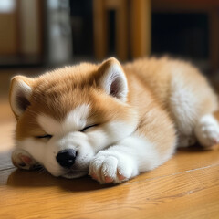 Fototapeta premium 秋田犬の子犬