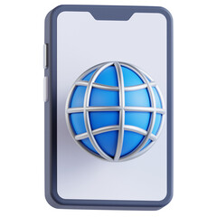 phone internet 3d graphic illustration