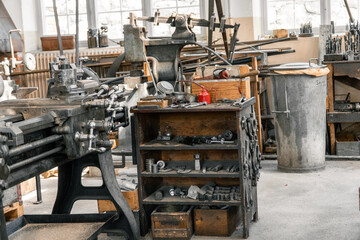 old woodworking shop with tools