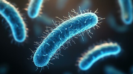 Fototapeta premium Exploring the Intricacies of Bacteria: Insights into Microscopic Life and Its Significance