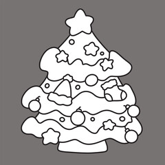 Cute children Christmas Cute hand drawn Elements Illustration cards