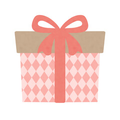 バレンタインデーのプレゼントボックスのイラスト