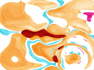 Gold,red and light blue line,blend wave.Colorful Gradient Pattern.Abstract background.Creative illustration in flat style.