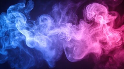 Ethereal Smoke Patterns in Serene Colors: A Dreamlike Visual Journey