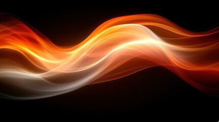 Obraz premium Dynamic Flow of Light: An Abstract Exploration in Vibrant Colors and Fluid Movement