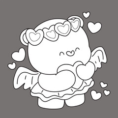 Cute children Christmas Cute hand drawn Elements Illustration cards