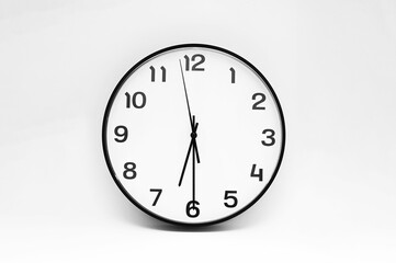 time, clock, wall clock, clock 06.30 PM-AM